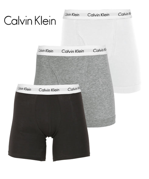 カルバンクライン Calvin Klein 【3枚セット】Cotton Stretch メンズ ロング ボクサーパンツ