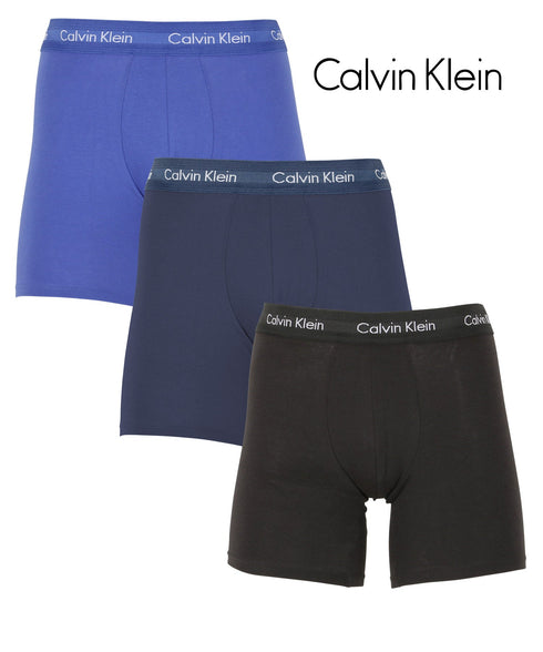 カルバンクライン Calvin Klein 【3枚セット】Cotton Stretch メンズ ロング ボクサーパンツ|下着 おしゃれ 人気 クリスマス プレゼント 彼氏