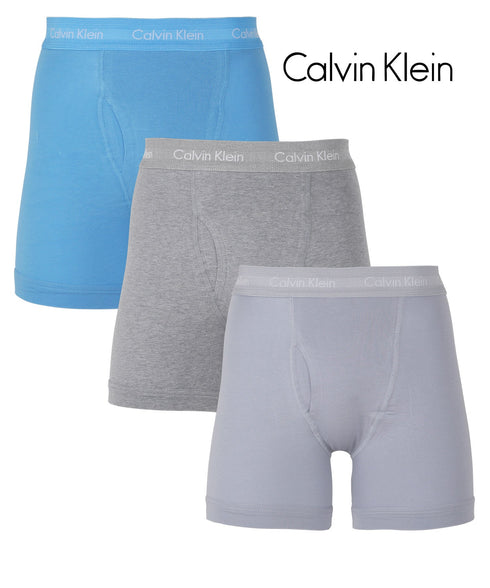 カルバンクライン Calvin Klein 【3枚セット】Cotton Stretch メンズ ロング ボクサーパンツ|下着 おしゃれ 人気 クリスマス プレゼント 彼氏