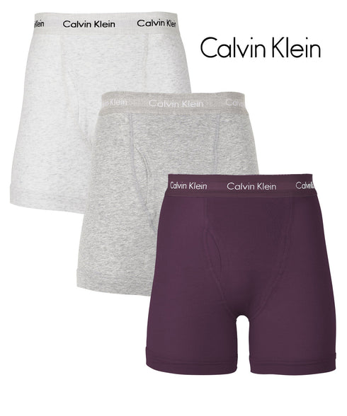 カルバンクライン Calvin Klein 【3枚セット】Cotton Stretch メンズ ロング ボクサーパンツ|下着 おしゃれ 人気 クリスマス プレゼント 彼氏