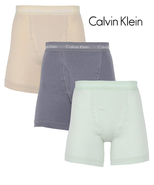 カルバンクライン Calvin Klein 【3枚セット】Cotton Stretch メンズ ロング ボクサーパンツ|下着 おしゃれ 人気 クリスマス プレゼント 彼氏