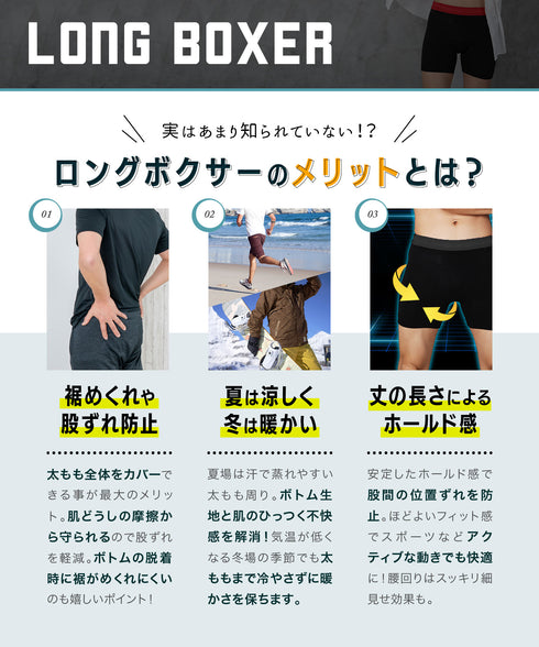 カルバンクライン Calvin Klein 【3枚セット】Cotton Stretch メンズ ロング ボクサーパンツ