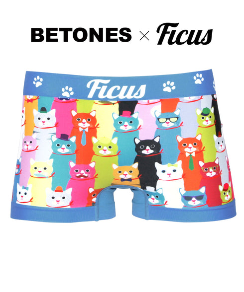 フィークス×ビトーンズ FICUS×BETONES FICUS×BETONES NYAN's メンズ ボクサーパンツ 【メール便】