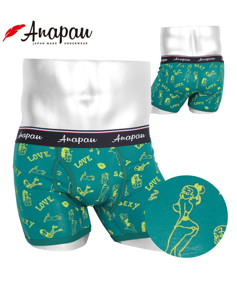 アナパウ Anapau Anapau メンズボクサーパンツ 【メール便】|下着 おしゃれ 人気 クリスマス プレゼント 彼氏