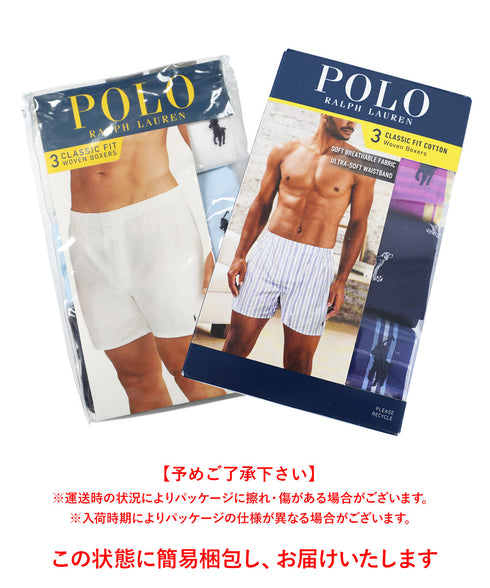 ポロ ラルフローレン POLO RALPH LAUREN 【3枚セット】CLASSIC WOVEN メンズ トランクス 下着 おしゃれ 人気 プレゼント 彼氏