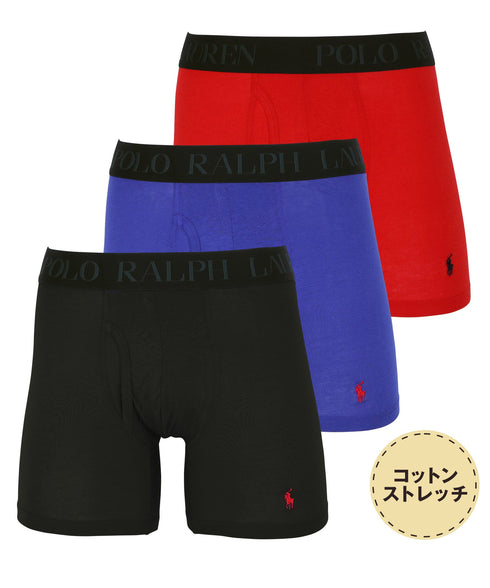 ポロ ラルフローレン POLO RALPH LAUREN ワケあり【3枚セット】CLASSIC FIT メンズ ロングボクサーパンツ 下着 おしゃれ 人気 プレゼント 彼氏