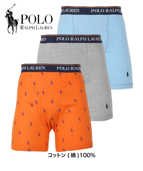 ポロ ラルフローレン POLO RALPH LAUREN 【3枚セット】CLASSIC FIT メンズ ロングボクサーパンツ|下着 おしゃれ 人気 クリスマス プレゼント 彼氏