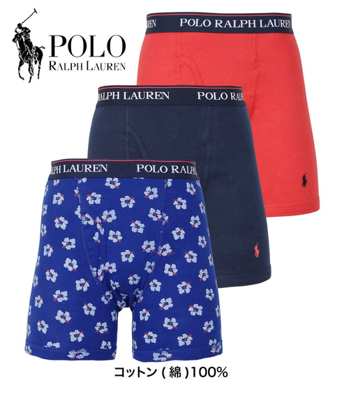 ポロ ラルフローレン POLO RALPH LAUREN 【3枚セット】CLASSIC FIT メンズ ロングボクサーパンツ|下着 おしゃれ 人気 クリスマス プレゼント 彼氏