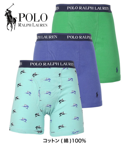 ポロ ラルフローレン POLO RALPH LAUREN 【3枚セット】CLASSIC FIT メンズ ロングボクサーパンツ|下着 おしゃれ 人気 クリスマス プレゼント 彼氏