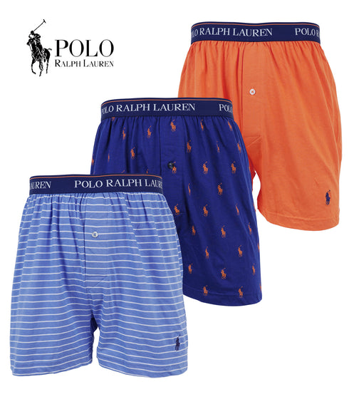 ポロ ラルフローレン POLO RALPH LAUREN 【3枚セット】COTTON KNIT メンズ トランクス 下着 おしゃれ 人気 プレゼント 彼氏