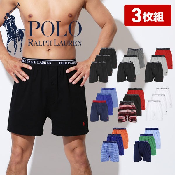 ポロ ラルフローレン POLO RALPH LAUREN 【3枚セット】COTTON KNIT メンズ トランクス 下着 おしゃれ 人気 プレゼント 彼氏 父の日