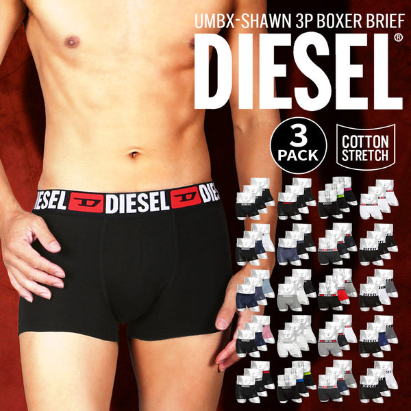 ディーゼル DIESEL 【3枚セット】UMBX-SHAWN メンズ ローライズボクサーパンツ