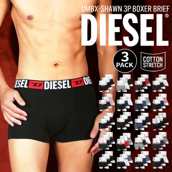 ディーゼル DIESEL 【3枚セット】UMBX-SHAWN メンズ ローライズボクサーパンツ
