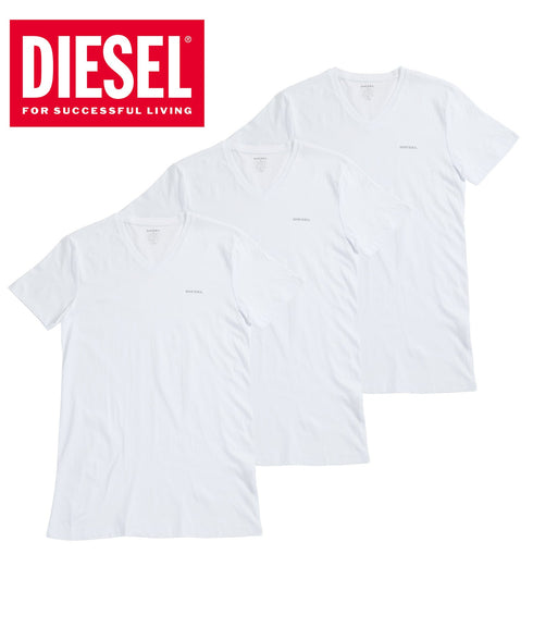 ディーゼル DIESEL 【3枚セット】Essentials 半袖 Vネック Tシャツ cts