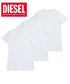 ディーゼル DIESEL 【3枚セット】Essentials 半袖 Vネック Tシャツ cts