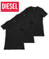 ディーゼル DIESEL 【3枚セット】Essentials 半袖 Vネック Tシャツ cts