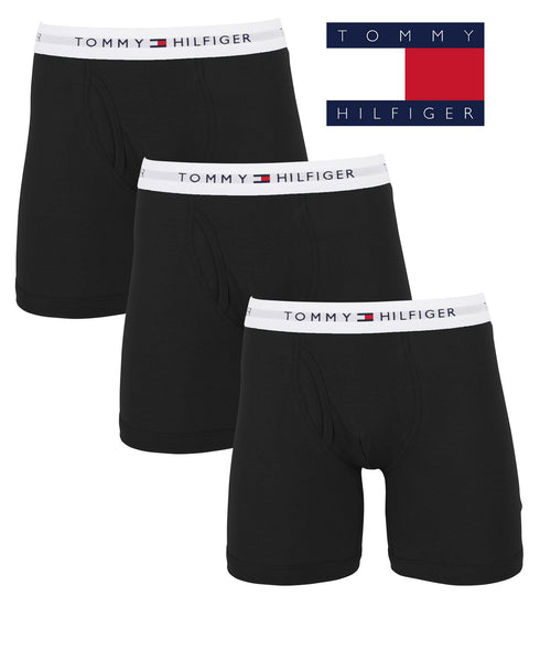 トミー ヒルフィガー TOMMY HILFIGER 【3枚セット】Classic Fit Knit メンズ トランクス ギフト ラッピング無料 おしゃれ かっこいい 綿 無地 ロゴ