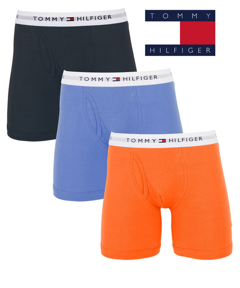 トミー ヒルフィガー TOMMY HILFIGER 【3枚セット】Classic Fit Knit メンズ トランクス ギフト ラッピング無料 おしゃれ かっこいい 綿 無地 ロゴ