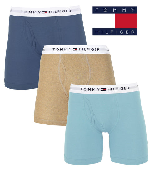 トミー ヒルフィガー TOMMY HILFIGER 【3枚セット】Classic Fit Knit メンズ トランクス ギフト ラッピング無料 おしゃれ かっこいい 綿 無地 ロゴ