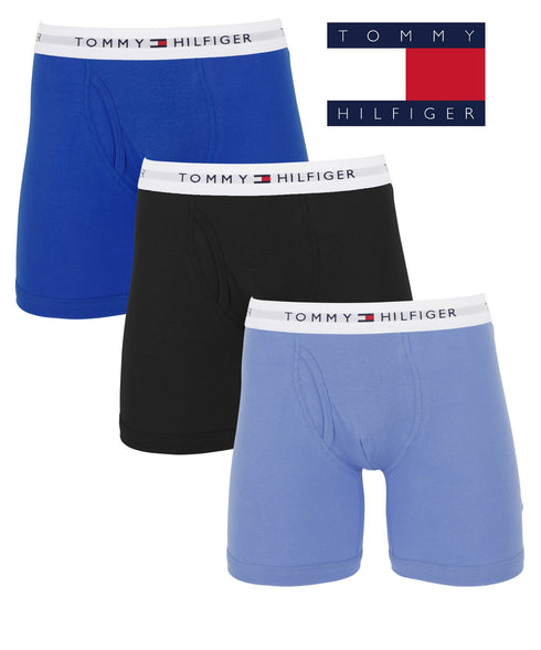 トミー ヒルフィガー TOMMY HILFIGER 【3枚セット】Classic Fit Knit メンズ トランクス ギフト ラッピング無料 おしゃれ かっこいい 綿 無地 ロゴ