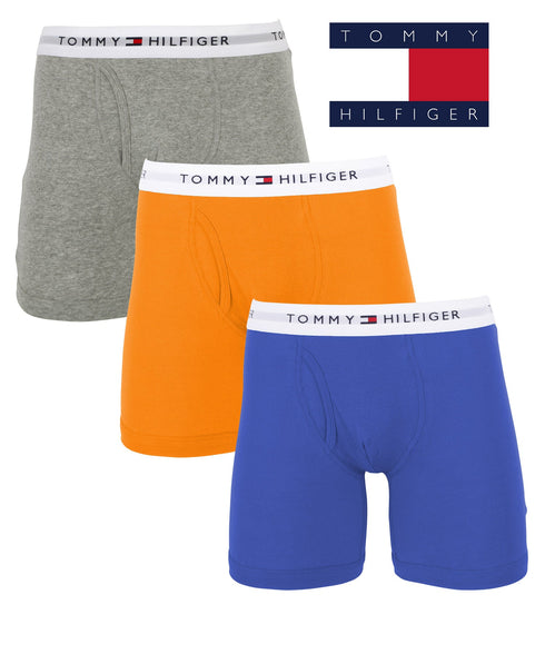 トミー ヒルフィガー TOMMY HILFIGER 【3枚セット】Classic Fit Knit メンズ トランクス ギフト ラッピング無料 おしゃれ かっこいい 綿 無地 ロゴ
