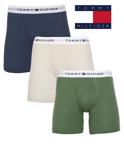トミー ヒルフィガー TOMMY HILFIGER 【3枚セット】Classic Fit Knit メンズ トランクス ギフト ラッピング無料 おしゃれ かっこいい 綿 無地 ロゴ