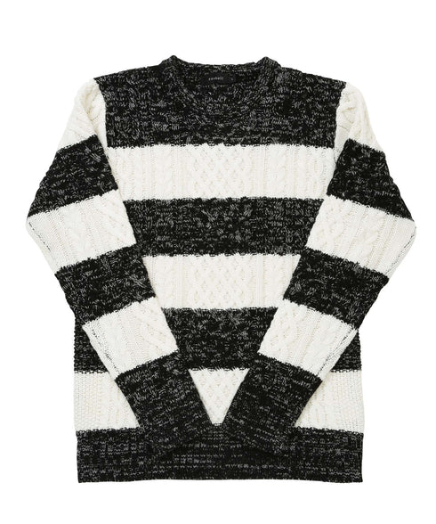 マルチネックフィッシャーマンニット