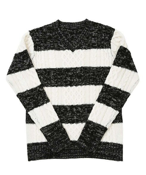 マルチネックフィッシャーマンニット