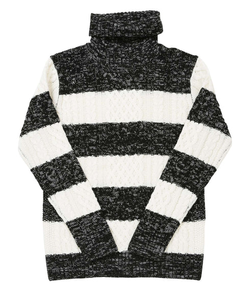 マルチネックフィッシャーマンニット