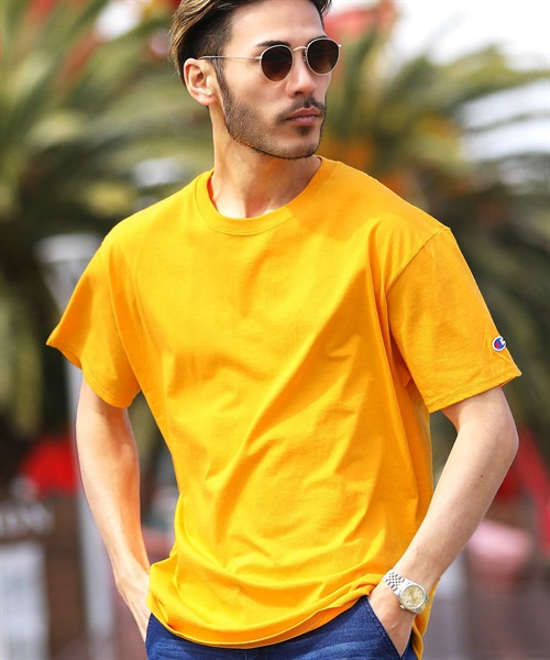 新品　MSGM メンズ　ロゴ　Tシャツ　黄色　イエロー　エムエスジーエム　M