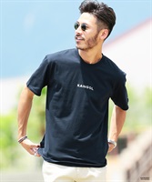 カンゴール 半袖Tシャツ│KANGOL メンズ Tシャツ ロゴ ボックスロゴ 刺繍(ネイビー　ロゴ8-S)