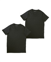 UNDER ARMOUR アンダーアーマー Vネック Tシャツ メンズ UA CHARGED 彼氏 プレゼント 男性 ブランド(1.ブラック-海外SM(日本M相当))