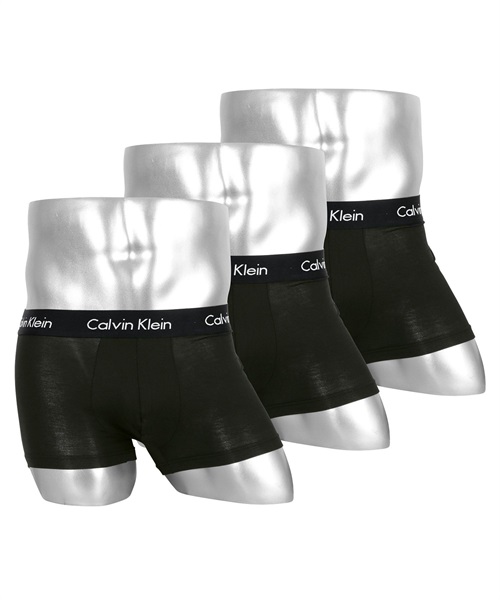 Calvin Klein カルバンクライン ボクサーパンツ メンズ パンツ ブランド 3枚セット BODY MODAL CK ロゴ ギフト プレゼント 下着 ラッピング無料(1.ブラックセット-海外S(日本M相当))