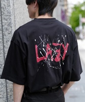 マルチプリントTシャツ│メンズ ユニセックス バックプリントTシャツ 韓国系ファッション ビッグサイズ ルーズフィット wear wearista(i ブラック-M)