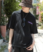 マルチプリントTシャツ│メンズ ユニセックス バックプリントTシャツ 韓国系ファッション ビッグサイズ ルーズフィット wear wearista(a ブラック-M)
