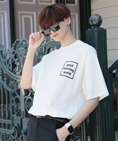 マルチプリントTシャツ│メンズ ユニセックス バックプリントTシャツ 韓国系ファッション ビッグサイズ ルーズフィット wear wearista(d ホワイト-M)
