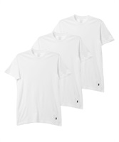 POLORALPHLAUREN ポロラルフローレン CREW-NECK SHIRT メンズ クルーネックTシャツ ギフト プレゼント 男性 ラッピング無料(2.ホワイトセット-海外S(日本M相当))
