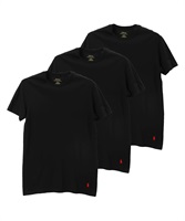 POLORALPHLAUREN ポロラルフローレン CREW-NECK SHIRT メンズ クルーネックTシャツ ギフト プレゼント 男性 ラッピング無料(3.ブラックセット-海外S(日本M相当))