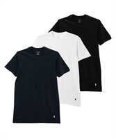 POLORALPHLAUREN ポロラルフローレン CREW-NECK SHIRT メンズ クルーネックTシャツ ギフト プレゼント 男性 ラッピング無料(4.ネイビーマルチセット-海外S(日本M相当))