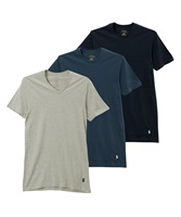 POLORALPHLAUREN ポロラルフローレン CREW-NECK SHIRT メンズ クルーネックTシャツ ギフト プレゼント 男性 ラッピング無料(5.グレーマルチセット-海外S(日本M相当))