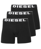 DIESEL ディーゼル 3枚セット SPORT メンズ ロングボクサーパンツ ギフト 男性下着 ラッピング無料 かっこいい 父の日 プレゼント(2.ブラックセット-海外XS(日本S相当))