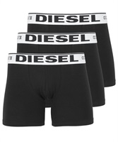 DIESEL ディーゼル 3枚セット SPORT メンズ ロングボクサーパンツ ギフト 男性下着 ラッピング無料 かっこいい 父の日 プレゼント(8.Wブラックセット-海外XS(日本S相当))