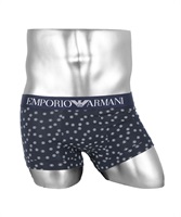 EMPORIO ARMANI/エンポリオ アルマーニ メンズ ローライズボクサーパンツ 高級 ブランド 下着 綿 かっこいい おしゃれ チェック 格子柄 父の日 プレゼント(1.ヘキサゴン-海外S(日本M相当))