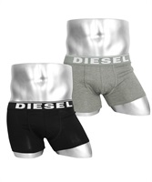 DIESEL ディーゼル 2枚セット メンズ ボクサーパンツ ギフト 男性下着 ラッピング無料 かっこいい 父の日 プレゼント(2.ブラックGセット-海外XS(日本S相当))