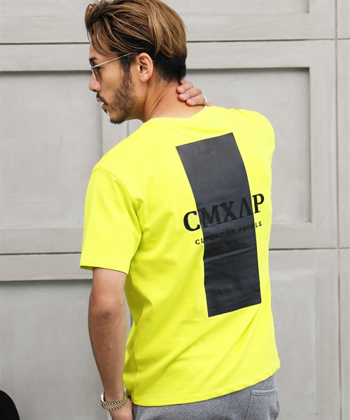 新品 MSGM Tシャツ メンズ イエロー 半袖 ボックスロゴ 黄 トップス