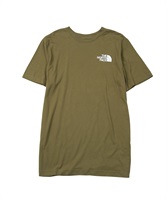THE NORTH FACE/ザノースフェイス BOX NSE メンズ クルーネック 半袖 Tシャツ おしゃれ かっこいい 綿 ボックスロゴ ロゴ ワンポイント 彼氏 夫 息子 プレゼント 通販(NF(3.ミリタリーオリーブ-S)