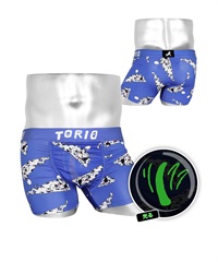 トリオ TORIO メンズ ボクサーパンツ2ギフト ラッピング無料 おしゃれ かわいい おもしろ キャラ アニマル ワンポイント(5.一匹ワンちゃん-M)