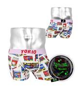 トリオ TORIO トリオ メンズ ボクサーパンツ2 ギフト ラッピング無料 おしゃれ かわいい おもしろ キャラ アニマル(2.コミック-M)