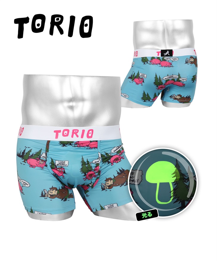 トリオ TORIO トリオ メンズ ボクサーパンツ【メール便】(ブタキノコ-XL)