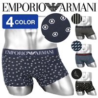 EMPORIO ARMANI/エンポリオ アルマーニ メンズ ローライズボクサーパンツ 高級 ブランド 下着 綿 かっこいい おしゃれ チェック 格子柄 父の日 プレゼント